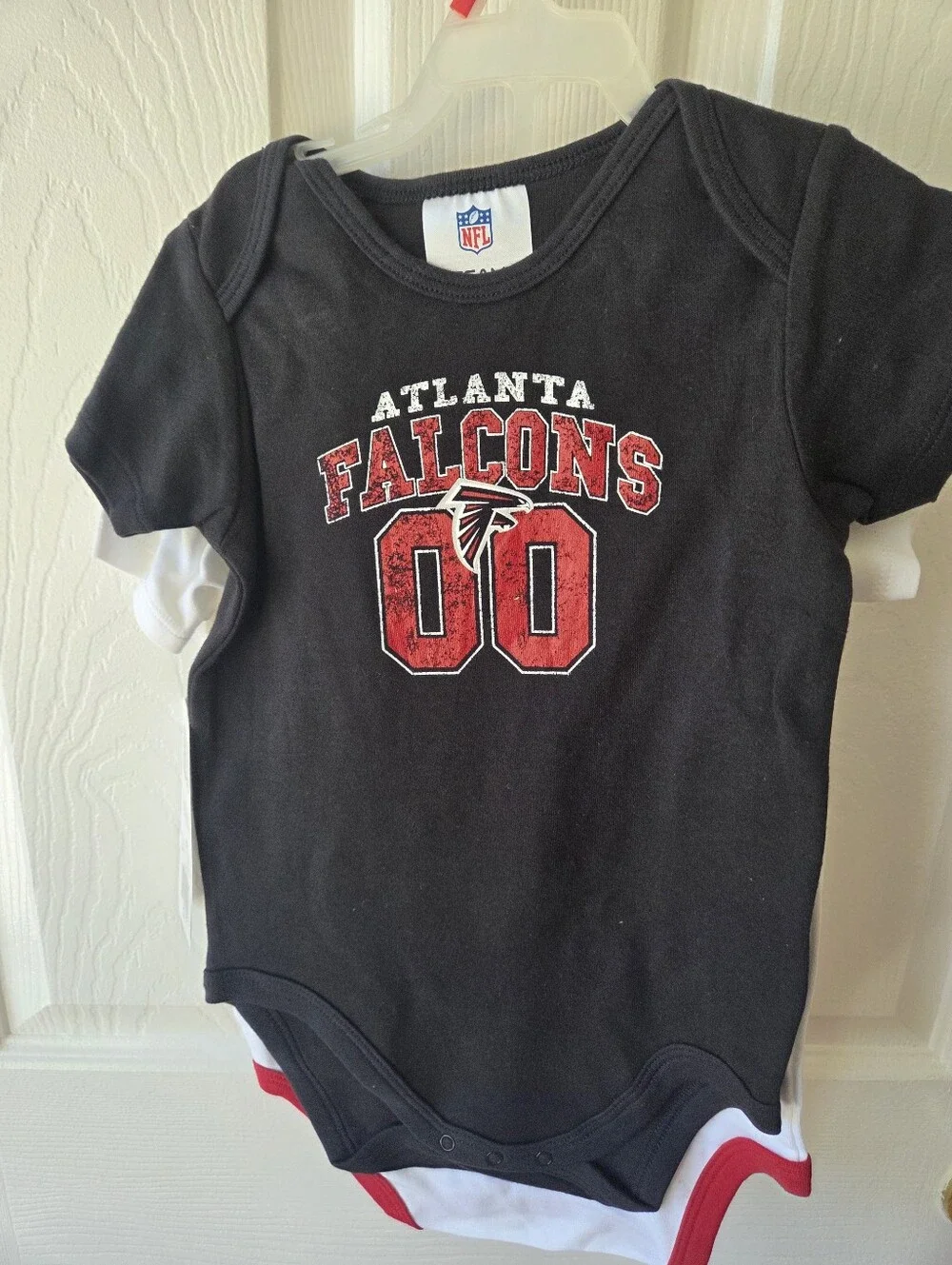 Atlanta Falcons Baby Creeper Set 6-12M, 18M NWT 2pc NFL Football Mascot Logo
